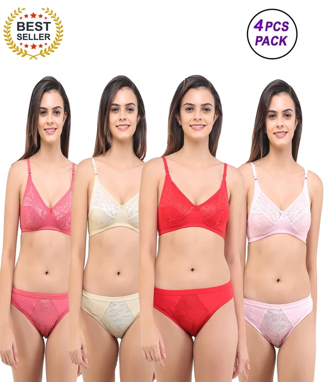 Women full coverage Bra panty set  