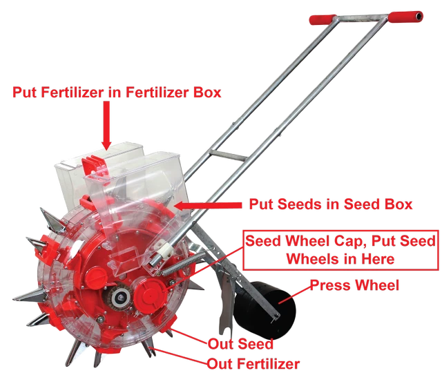 Agriculture Seeding Machine with Fertilizer Separate Chamber by Rawat