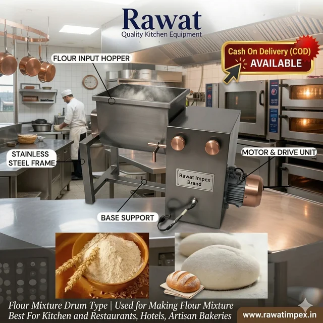 Drum Type Flour Mixing Machine | Rawat Impex
