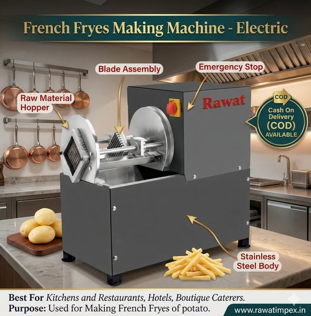 Semi-Automatic French Fries Machine | Rawat Impex