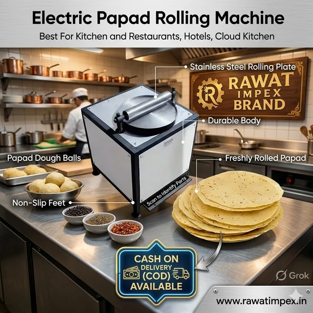 Commercial Papad Rolling Machine | Rawat Impex