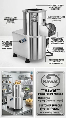 Potato Peeler Machine - 07 Kg