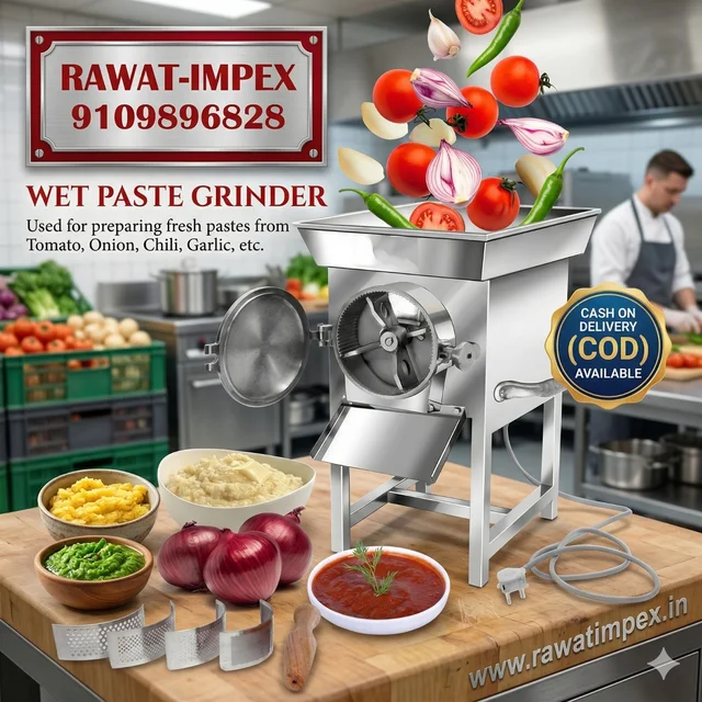 1 HP Commercial Wet Paste Machine | Restaurant Grinder | Rawat Impex