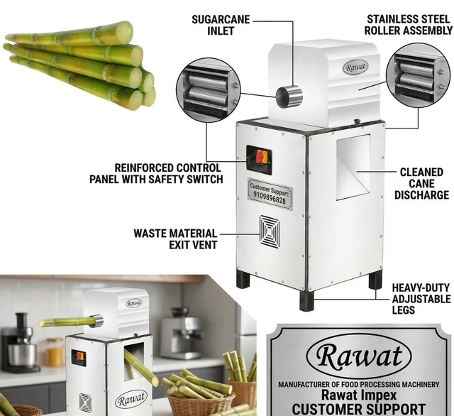 Commercial Sugarcane Cleaning Machine | Rawat Impex