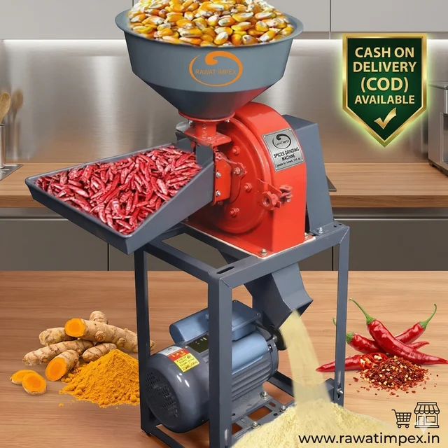 Commercial Disk Type Spice Grinding Machine | Rawat Impex