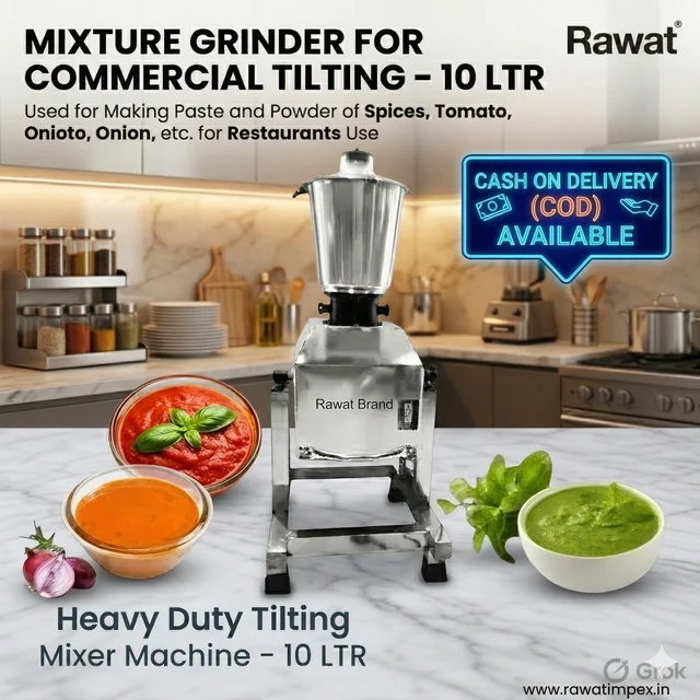 10L Commercial Tilting Mixer Machine | Rawat Impex