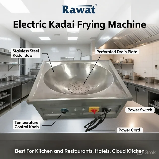Commercial Electric Kadhai Machine | Rawat Impex