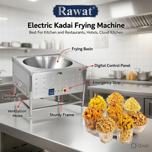 Commercial Electric Kadhai Machine | Rawat Impex