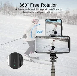 61 Inch Selfie Stick Tripod, Extendable To 61 Inche Tripod Stand With Wireless Remote