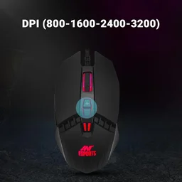 Ant Esports KM500 Pro Backlit Gaming Membrane Keyboard-19 Anti GhostingKeys I Braided Cable with Rubberised Coating and 3200 DPI Optical Sensor I LED Backlit Scroll Wheel Mouse Combo