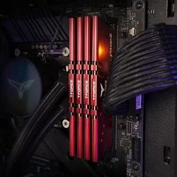 TeamGroup T-Force Vulcan Z 8GB 3200MHz (3200MT/s) CL16 Red DDR4 UDIMM Desktop Gaming Memory, Metal Heatsink, Supports XMP 2.0, Compatible with Intel/AMD CPU, High Performance, Low Latency RAM Module - 8GB
