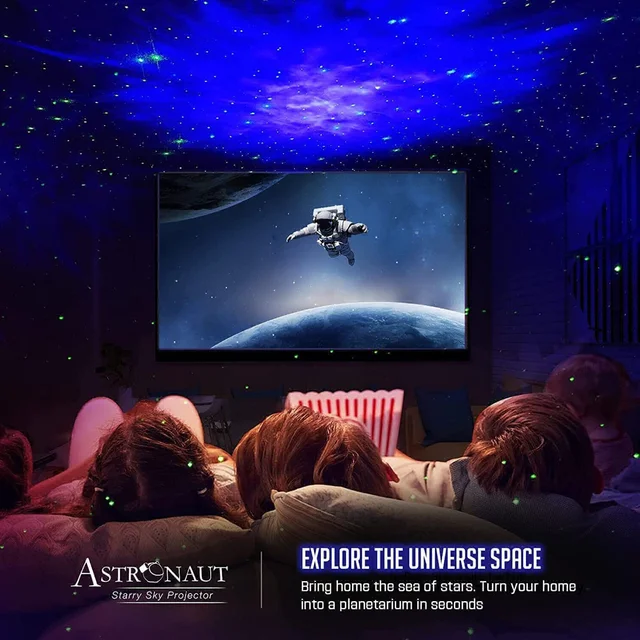Astronaut Space Projector HD -Star Galaxy Night Light, Starry Nebula Ceiling LED Lamp with Timer and Remote, Kids Room Decor Aesthetic, Gifts for Christmas,Birthdays,Valentine's Day