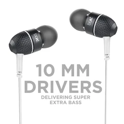 boAt Bassheads 220 Wired in Ear Earphones with Inline Mic(Frosty White) - White