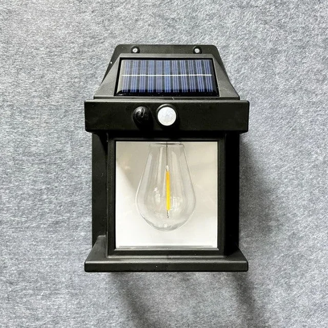 Bulb led Solar Outdoor Garden Wall Light with Sensor Wireless ip65 Solar Wall lamp