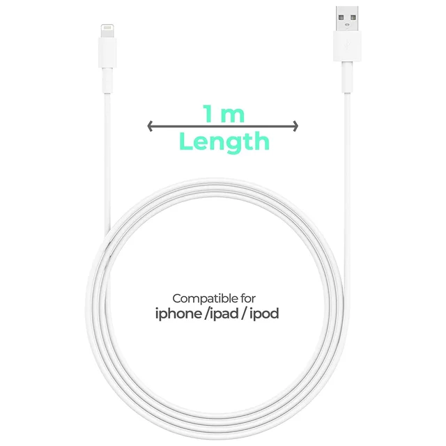 Fast iPhone Charging Cable & Data Sync USB Cable Compatible for iPhone 6/6S/7/7+/8/8+/10/11, iPad Air/Mini, iPod and iOS Devices