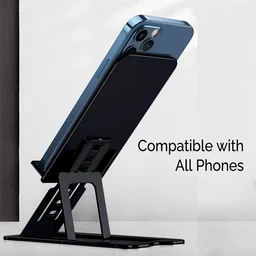 Foldable Mobile Phone Holder Tablet PC Smartphone Stand Desktop Phone Support Universal Non-Slip Mobile Bracke - Black