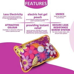 Heating Bag Hot Water Bag Electric Heating Pad for Back Pain Hot Bags for Pain Relief Heat Pouch Hot Pack for Period Cramps (Hot Water Bag)