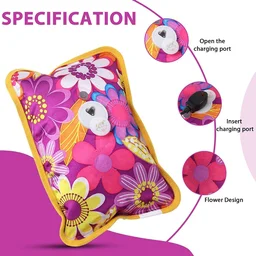 Heating Bag Hot Water Bag Electric Heating Pad for Back Pain Hot Bags for Pain Relief Heat Pouch Hot Pack for Period Cramps (Hot Water Bag)
