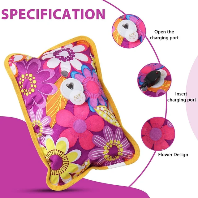 Heating Bag Hot Water Bag Electric Heating Pad for Back Pain Hot Bags for Pain Relief Heat Pouch Hot Pack for Period Cramps (Hot Water Bag)