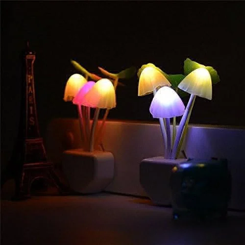 Industry Mushroom Lamp Magic 3D LED Night Lamp with Plug Smart Sensor auto On/Off Flowers Bulbs