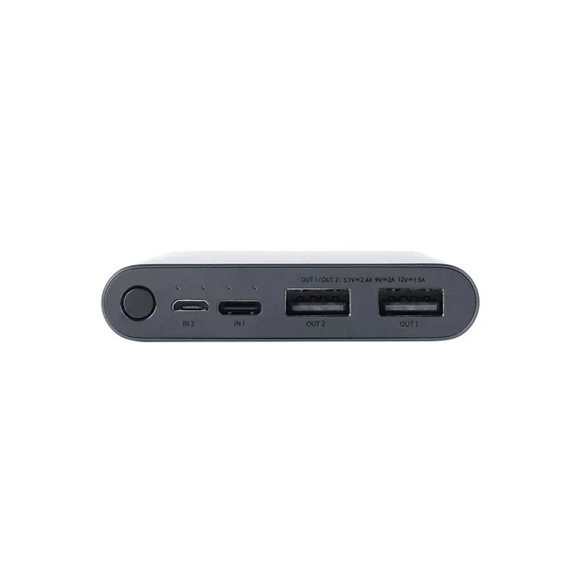Mi 10000mAH Li-Polymer, Micro-USB and Type C Input Port, Power Bank 3i with 18W Fast Charging (Midnight Black) - Black