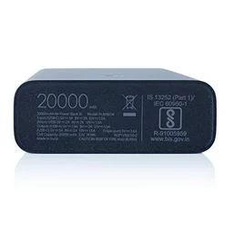 MI Power Bank 3i 20000mAh Lithium Polymer 18W Fast Power Delivery Charging | Input- Type C | Micro USB| Triple Output | Sandstone Black - Black