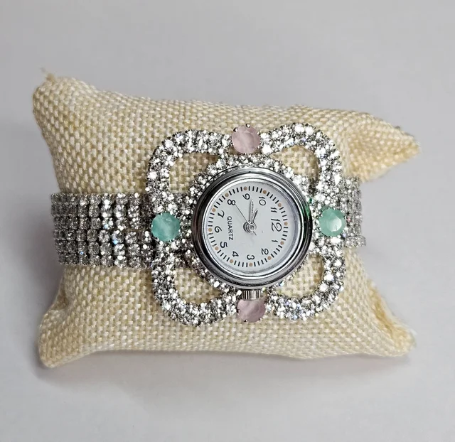 Pear Diamond Bracelet Watch For Girls/Women