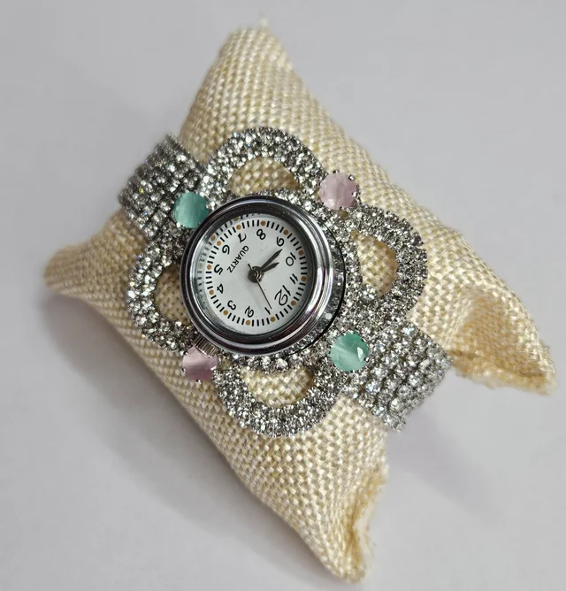 Pear Diamond Bracelet Watch For Girls/Women