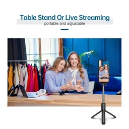 Selfie Stick R1S-L with Detachable Bluetooth Wireless Remote Phone Holder Compatible with All Smartphones Bluetooth Selfie Stick