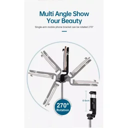 Selfie Stick R1S-L with Detachable Bluetooth Wireless Remote Phone Holder Compatible with All Smartphones Bluetooth Selfie Stick