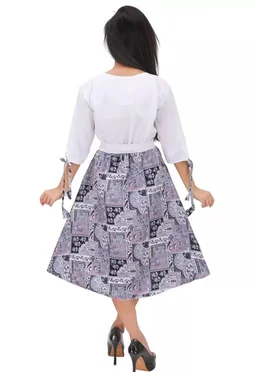 Women Long Tops Black/White Color - XS, White