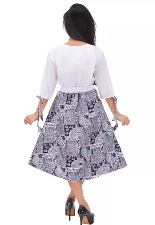 Women Long Tops Black/White Color - XS, White