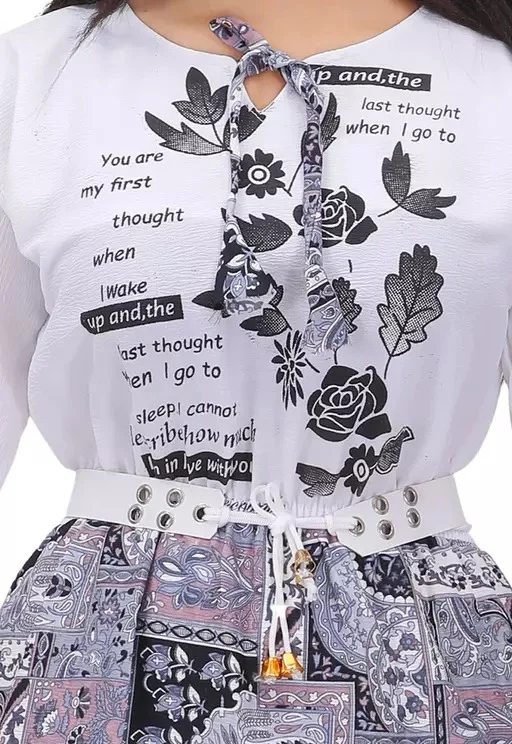 Women Long Tops Black/White Color - XS, White