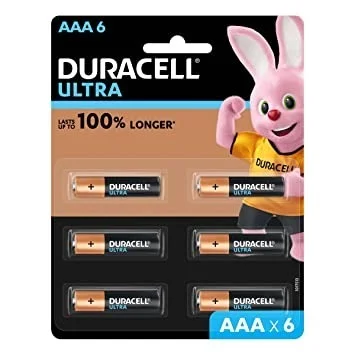 DURACELL AAA ULTRA BATTERY PACK OF 6