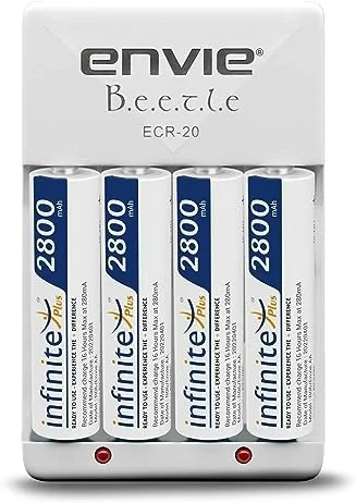 ENVIE 2800 MAH CHAREGER AND 4 CELL COMBINED SET