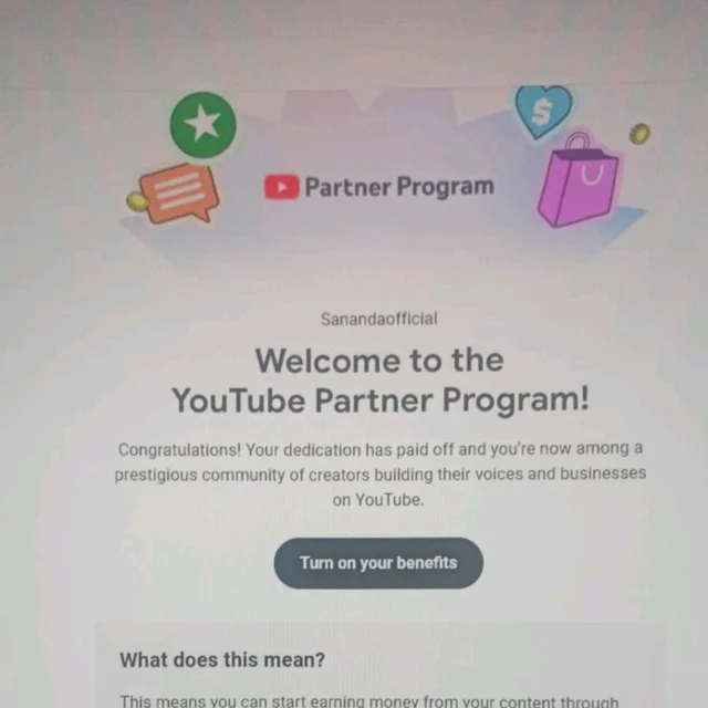 Monetization (YouTube Channel)