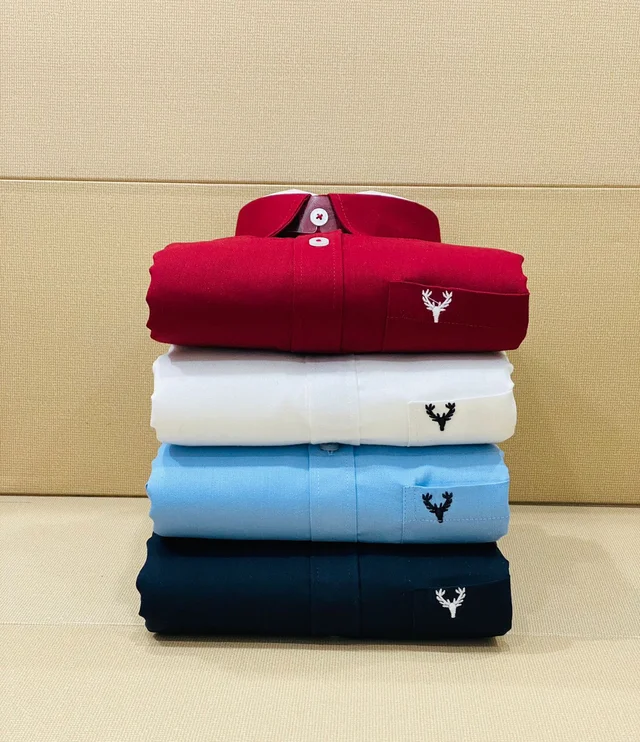 Allen Solly 4 Plain Shirt Combo - 26x24x4, M 38