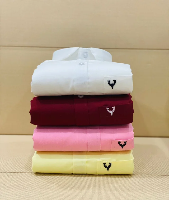 Allen Solly 4 Plain Shirt Combo - 26x24x4, M 38