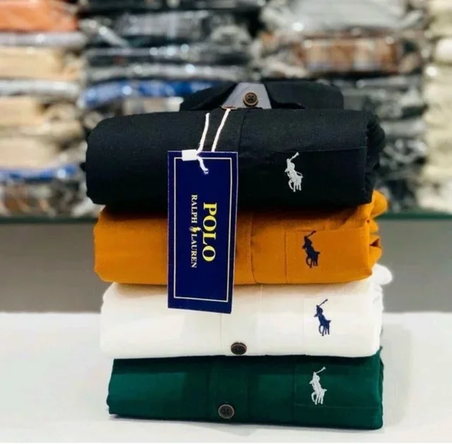 RL Polo Plain Shirt (Pack of 4 Shirts) - XL