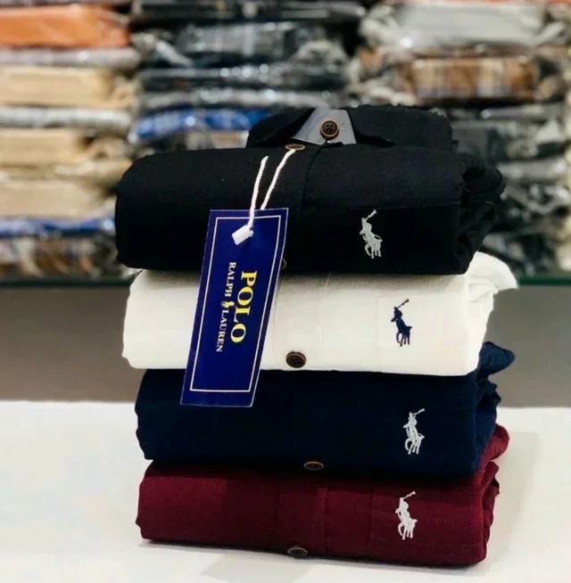 RL Polo Plain Shirt (Pack of 4 Shirt) - L