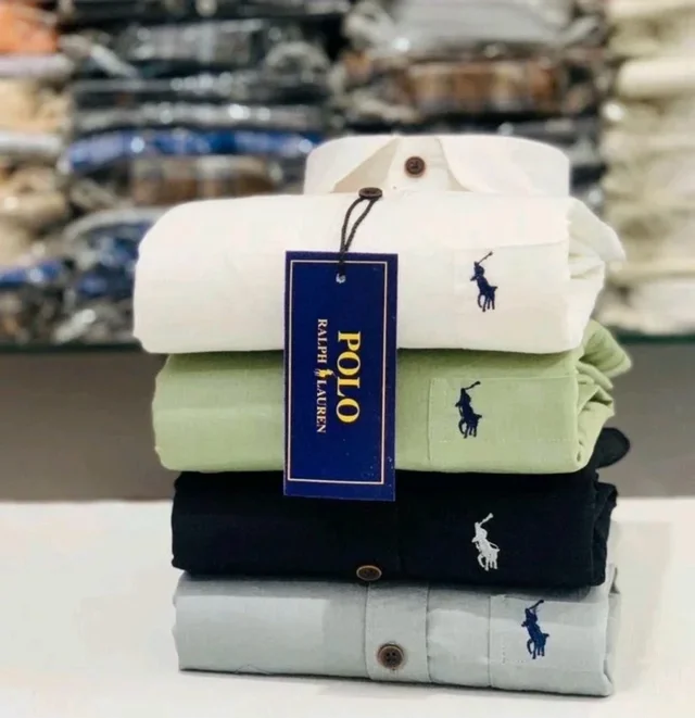 RL Polo Plain Shirt (Pack of 4 Shirt) - M