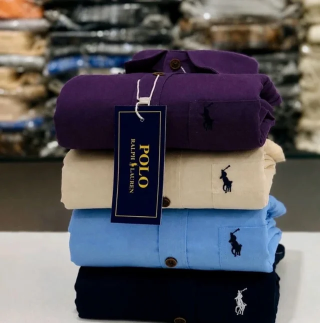RL Polo Plain Shirt (Pack of 4 Shirt) - M