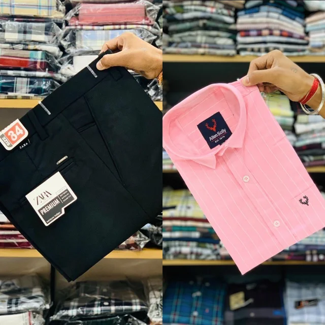 Branded Pant Shirt Combo Premium Quality - XL, 34