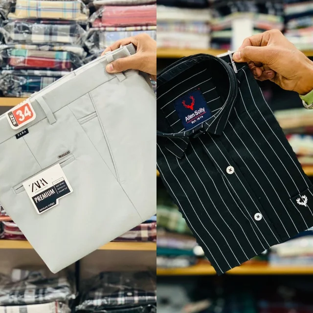 Branded Pant Shirt Combo Premium Quality - L, 30