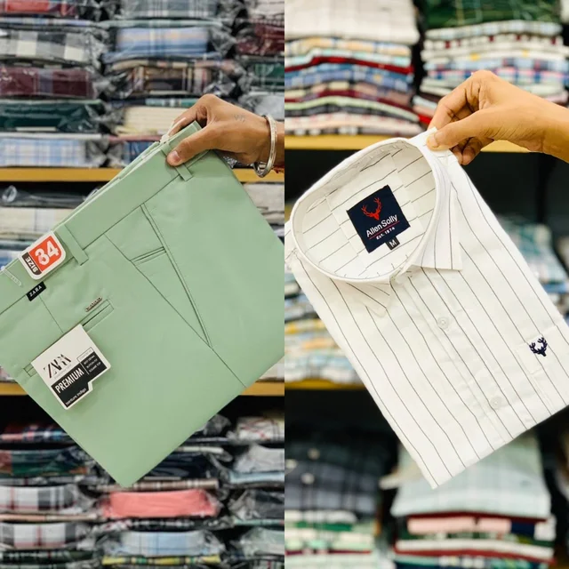 Branded Pant Shirt Combo Premium Quality - M, 34