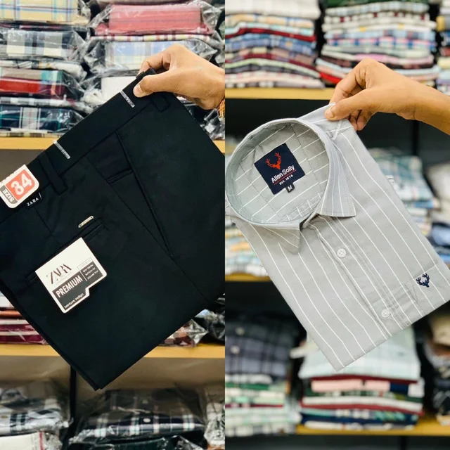 Branded Pant Shirt Combo Premium Quality - L, 32