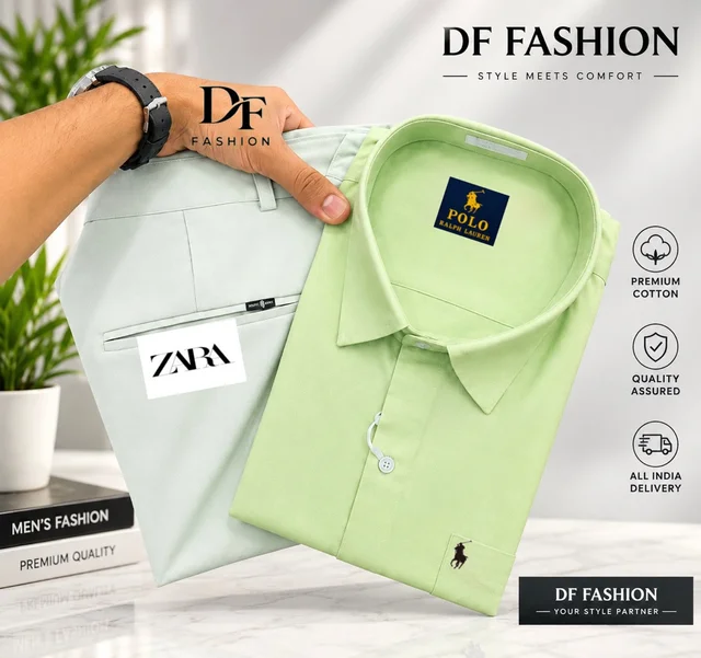 Stylish Formal Pant Shirt Combo - M, 36
