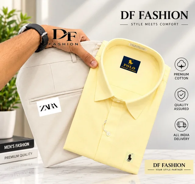 Stylish Formal Pant Shirt Combo - M, 34