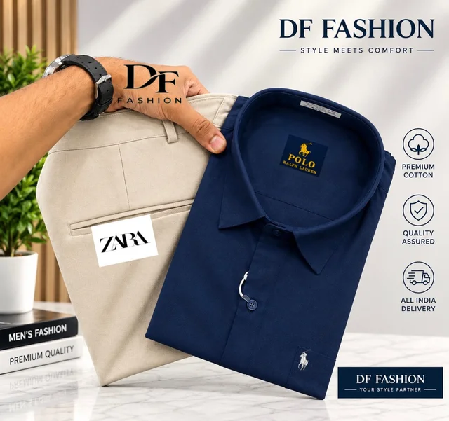 Stylish Formal Pant Shirt Combo - XL, 32