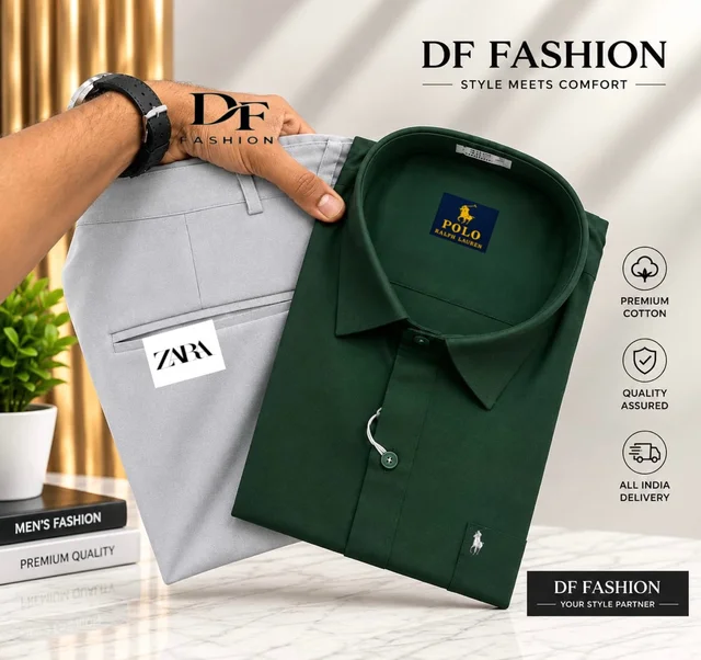 Stylish Formal Pant Shirt Combo - M, 28